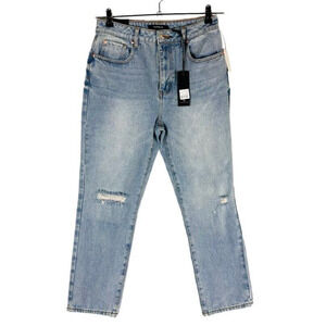 New Numero Womans Sz 29 Jeans High‎ Rise Slim Fit Blue Distressed Jean NWT